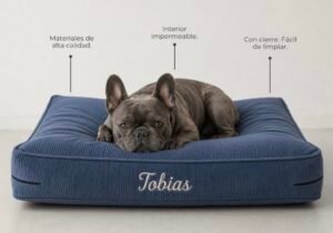 Cama Personalizada para Mascotas | Colchoneta + Funda Intercambiable
